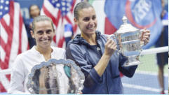 Flavia Pennetta et Roberta Vinci à l'US Open 2015