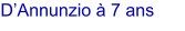 DAnnunzio  7 ans