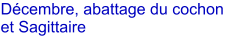 Dcembre, abattage du cochon et Sagittaire