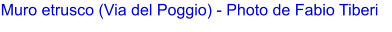 Muro etrusco (Via del Poggio) - Photo de Fabio Tiberi